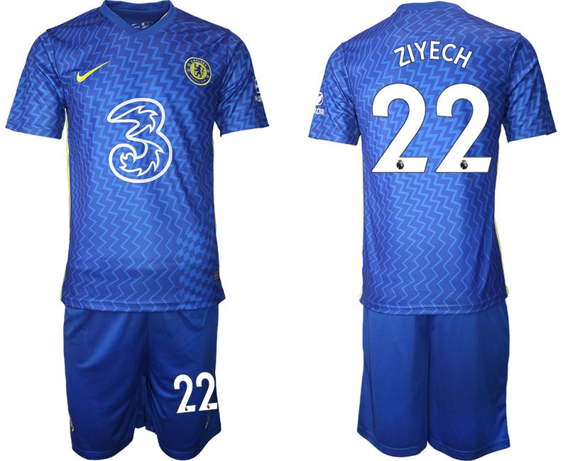 Men 2021-2022 Club Chelsea FC home blue #22 Nike Soccer Jersey->chelsea jersey->Soccer Club Jersey